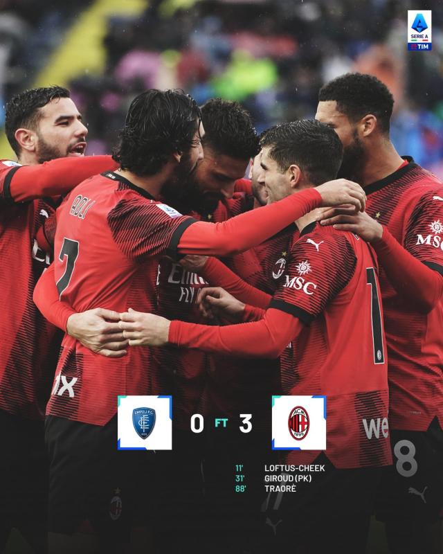 开云体育官网-【意甲】查卡·特拉奥雷意甲首球，AC米兰3-0恩波利